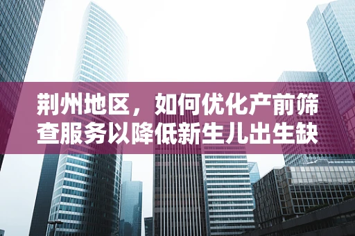 荆州地区，如何优化产前筛查服务以降低新生儿出生缺陷风险？