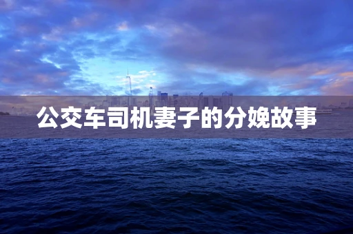 公交车司机妻子的分娩故事