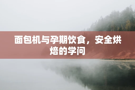 面包机与孕期饮食，安全烘焙的学问