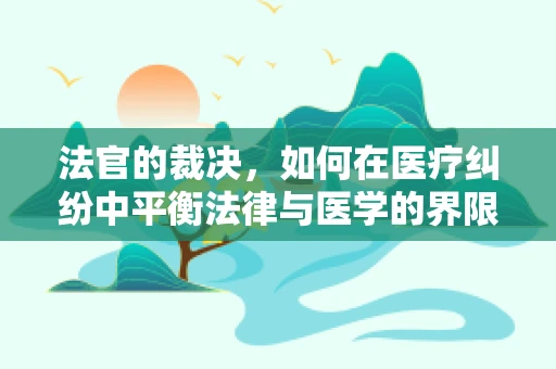 法官的裁决，如何在医疗纠纷中平衡法律与医学的界限？