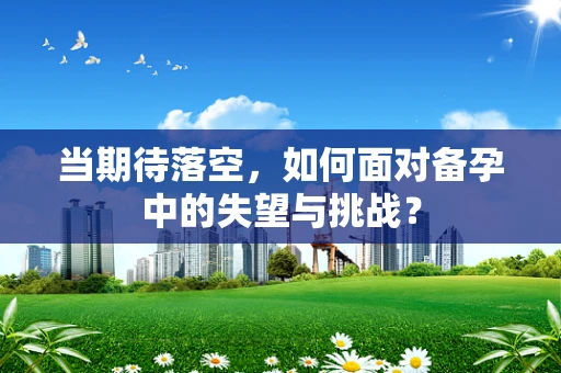 当期待落空，如何面对备孕中的失望与挑战？