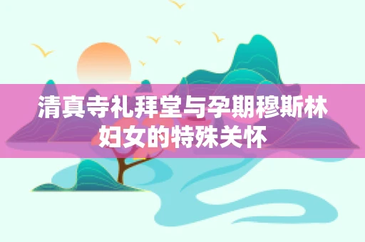 清真寺礼拜堂与孕期穆斯林妇女的特殊关怀
