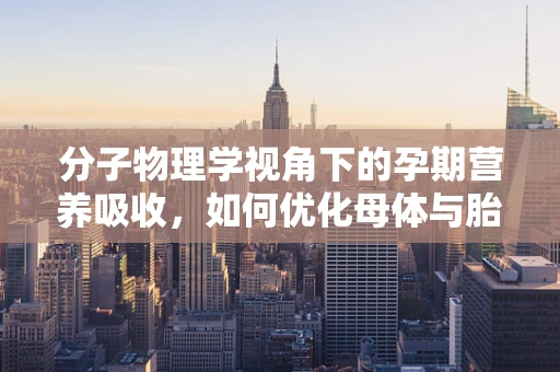 分子物理学视角下的孕期营养吸收，如何优化母体与胎儿的能量传递？