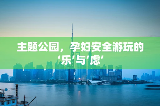 主题公园，孕妇安全游玩的‘乐’与‘虑’