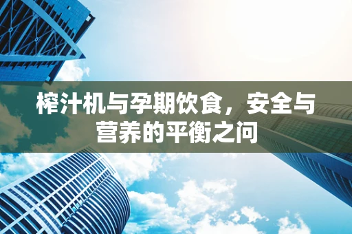 榨汁机与孕期饮食，安全与营养的平衡之问