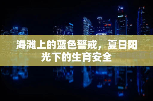 海滩上的蓝色警戒，夏日阳光下的生育安全