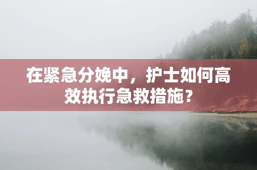 在紧急分娩中，护士如何高效执行急救措施？