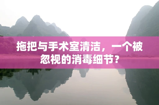 拖把与手术室清洁，一个被忽视的消毒细节？