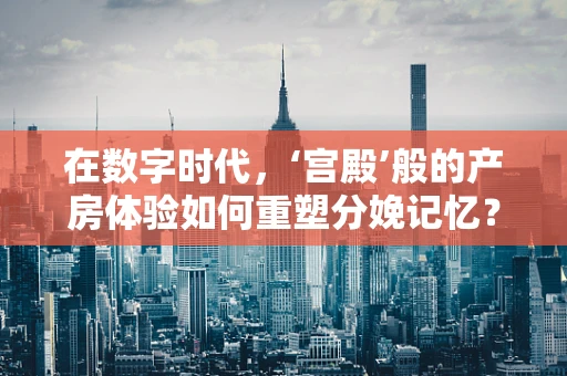 在数字时代，‘宫殿’般的产房体验如何重塑分娩记忆？