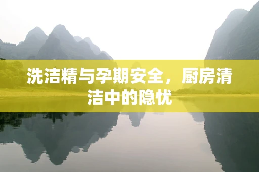 洗洁精与孕期安全，厨房清洁中的隐忧