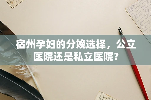 宿州孕妇的分娩选择，公立医院还是私立医院？