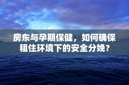房东与孕期保健，如何确保租住环境下的安全分娩？
