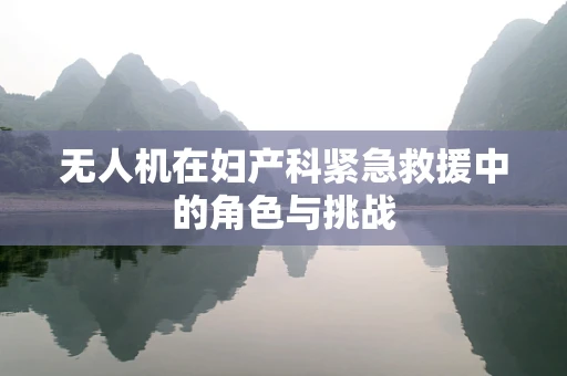 无人机在妇产科紧急救援中的角色与挑战
