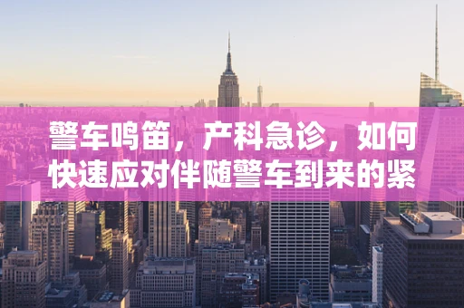 警车鸣笛，产科急诊，如何快速应对伴随警车到来的紧急分娩？