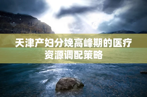 天津产妇分娩高峰期的医疗资源调配策略