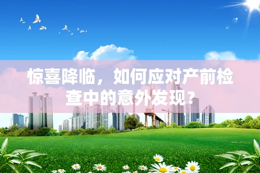 惊喜降临，如何应对产前检查中的意外发现？