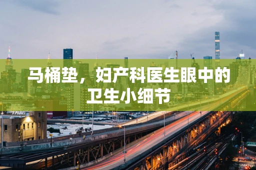 马桶垫，妇产科医生眼中的卫生小细节
