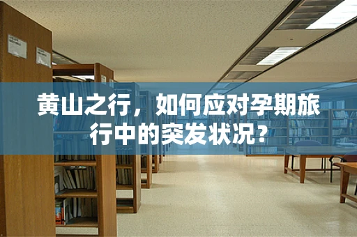 黄山之行，如何应对孕期旅行中的突发状况？