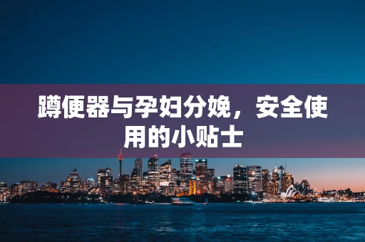 蹲便器与孕妇分娩，安全使用的小贴士