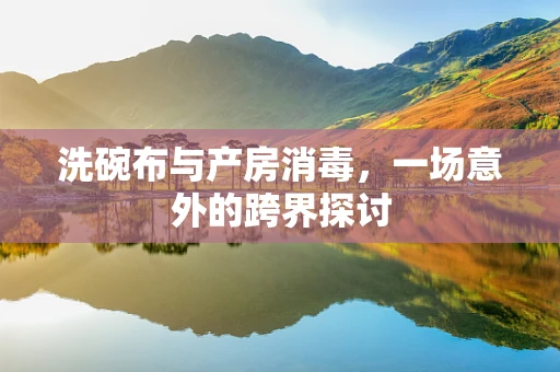 洗碗布与产房消毒，一场意外的跨界探讨
