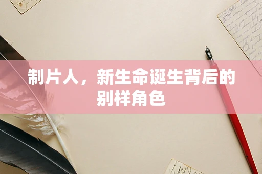制片人，新生命诞生背后的别样角色