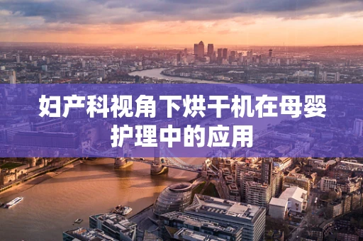妇产科视角下烘干机在母婴护理中的应用