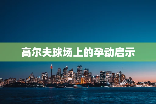 高尔夫球场上的孕动启示