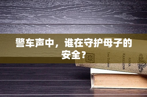 警车声中，谁在守护母子的安全？