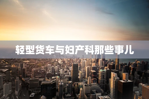 轻型货车与妇产科那些事儿