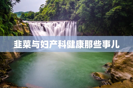 韭菜与妇产科健康那些事儿