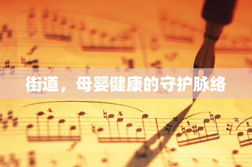 街道，母婴健康的守护脉络