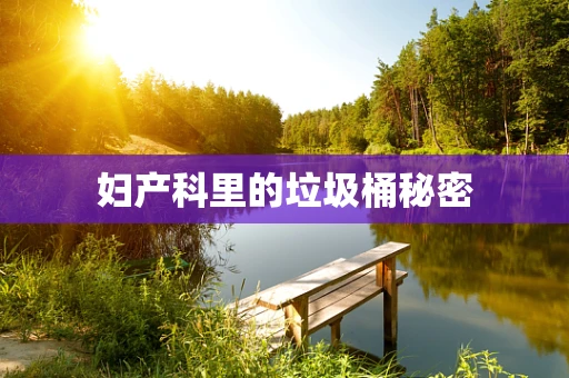 妇产科里的垃圾桶秘密