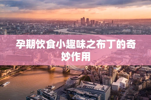 孕期饮食小趣味之布丁的奇妙作用