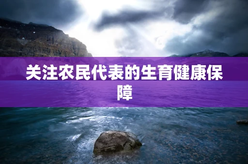 关注农民代表的生育健康保障