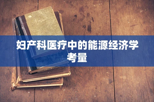 妇产科医疗中的能源经济学考量
