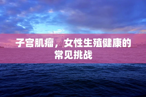 子宫肌瘤，女性生殖健康的常见挑战