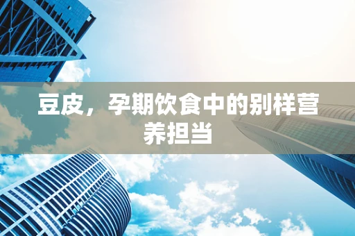 豆皮，孕期饮食中的别样营养担当