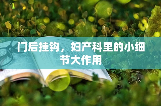 门后挂钩，妇产科里的小细节大作用