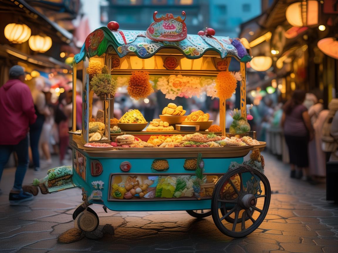 美食街小吃车与孕期饮食的奇妙关联 美食街小吃车与孕期饮食的奇妙关联
