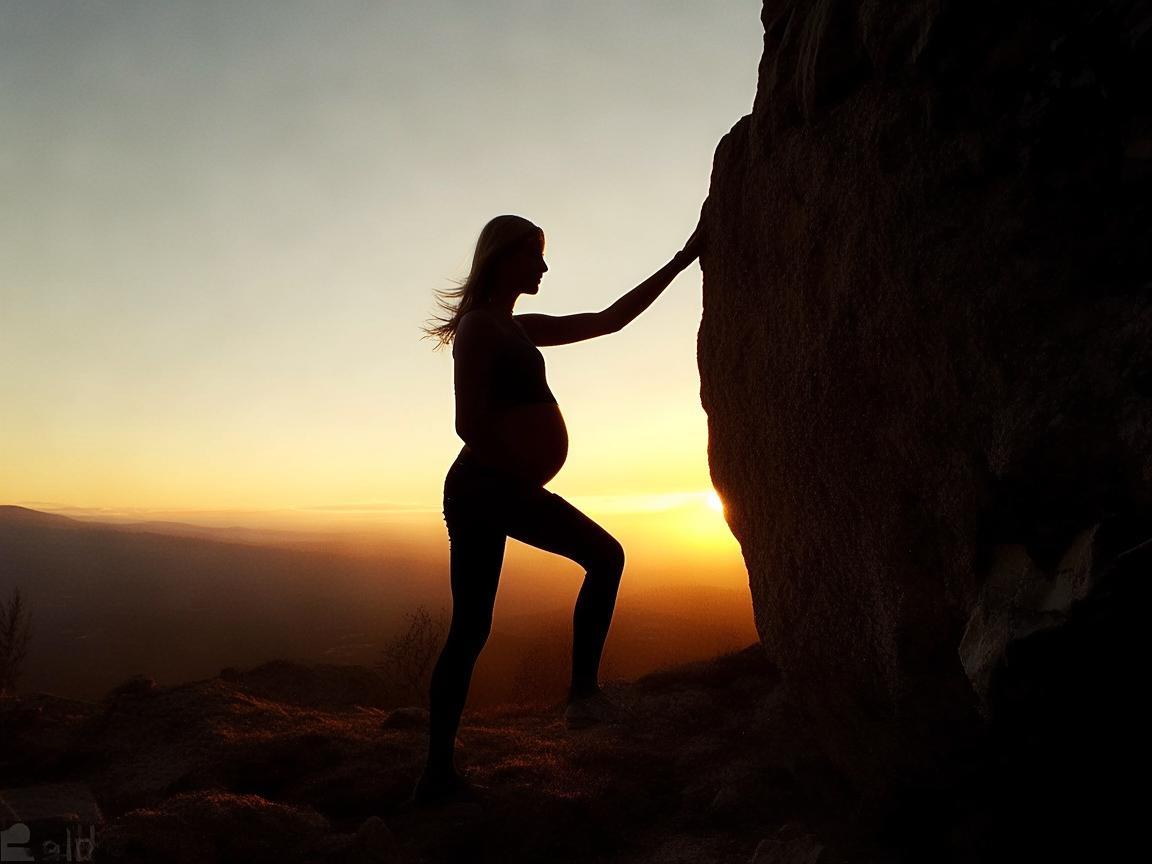 攀岩，女性孕期别样的挑战