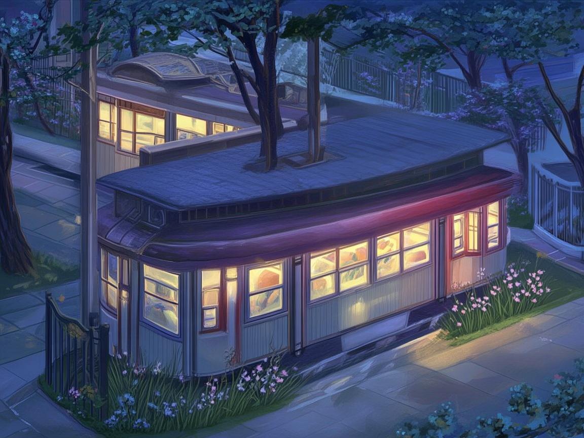 有轨电车站点旁的生育守护